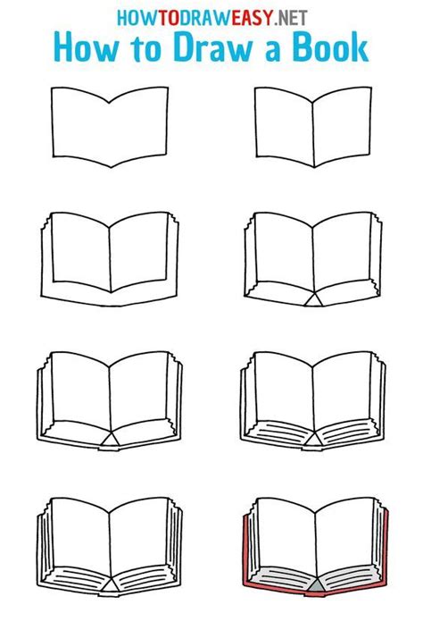 How To Draw A Book Step By Step Book Bookdrawing Bookeasydrawing Bookeasyart