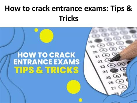 Ppt How To Crack Entrance Exams Powerpoint Presentation Free