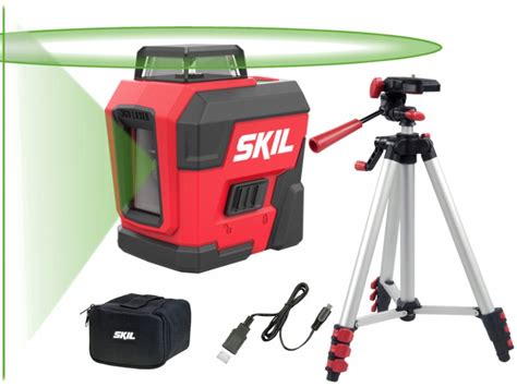 SKIL 1961 LASER KRZYŻOWY ZIELONY 30m Li Ion STATYW 9466038974