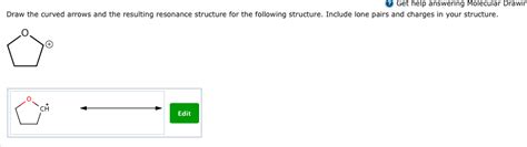 Solved Homework Draw The Curved Arrows And The Resulting Resonance Structure For The