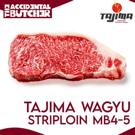 Tajima Wagyu Beef Striploin Steak Mb Theaccidentalbutcher