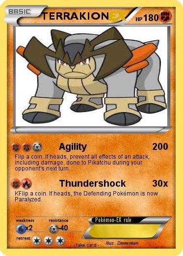 Pokémon TERRAKION 201 201 - Agility - My Pokemon Card