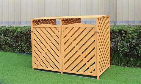 30 Wood Trash Can Enclosure DECOOMO