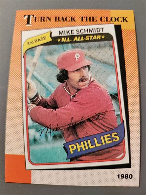 Topps Mike Schmidt Turn Back The Clock Card Philadelphia