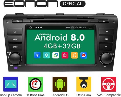 Eonon Android 8 Fit Mazda 3 2004 2005 2006 2007 2008 2009 2Din 17 8 Cm