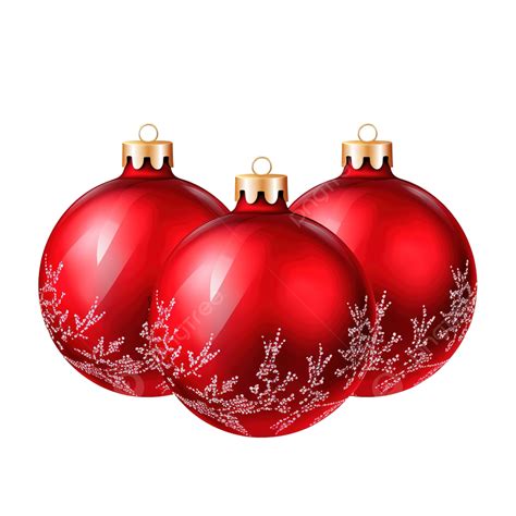 Clipart De Bolas De Natal Vermelhas Png PNG Natal Bola Decoração