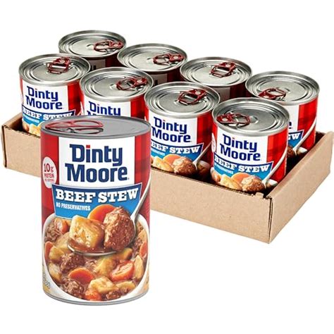 Dinty Moore Beef Stew 15 Oz 8 Pack Fully Cooked And Ready To Eat Wit