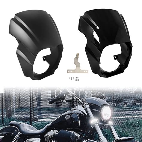 Motorcycle Front Headlight Fairing Cover Mask For Harley Softail