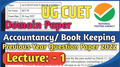 Ug Cuet Exam Questions Domain Accounts Lec Ug Cuet Previous