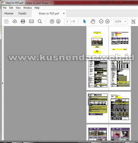 Cara Menyimpan Semua File Worksheet Excel Menjadi 1 File PDF Kusnendar