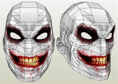 Spooky Jeff The Killer Mask Paper Model