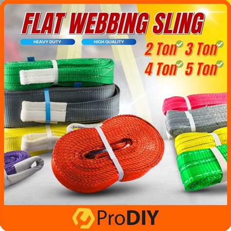 Flat Webbing Sling Ton Ton Ton Ton Lifting Sling Towing Belt