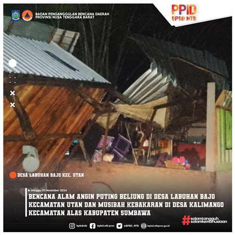 Siaga Bencana Alam Angin Puting Beliung Di Desa Labuhan Bajo