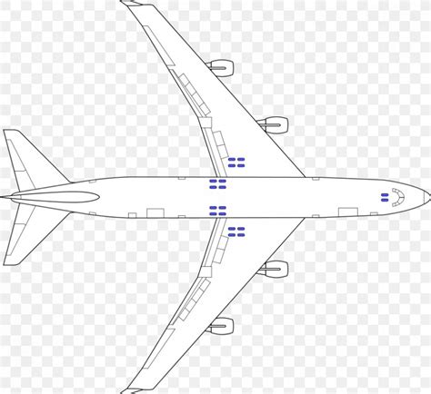 Boeing 747-400 Airplane Drawing Airbus A380, PNG, 837x768px, Boeing 747 ...