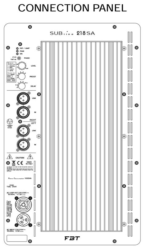 Powered Subwoofer W Fbt Subline Sa