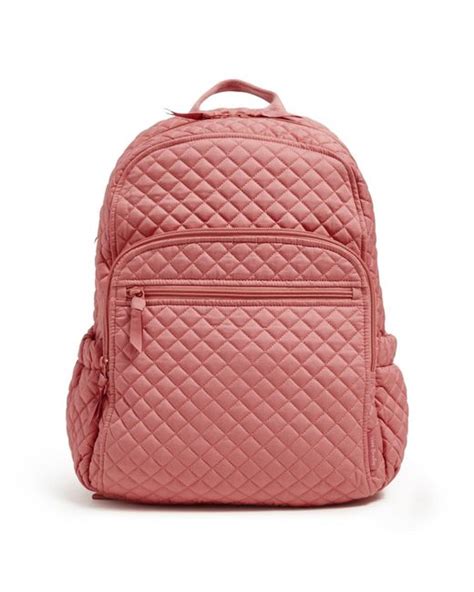 Vera Bradley Cotton Campus Backpack In Pink Lyst