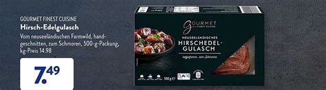 Gourmet Finest Cuisine Hirsch Edelgulasch Angebot Bei Aldi S D