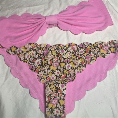 Marysia Swim Swim Nwot Marysia Scalloped Bandeau Bikini Top Poshmark