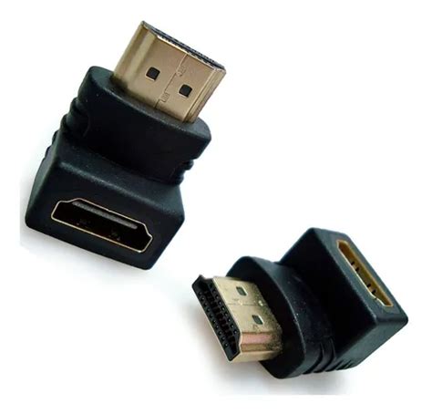 Adaptador Hdmi Curva Em L 90 Graus Macho X Femea