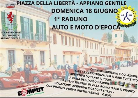 Raduno Auto E Moto D Epoca Motoraduno Appiano Gentile Como