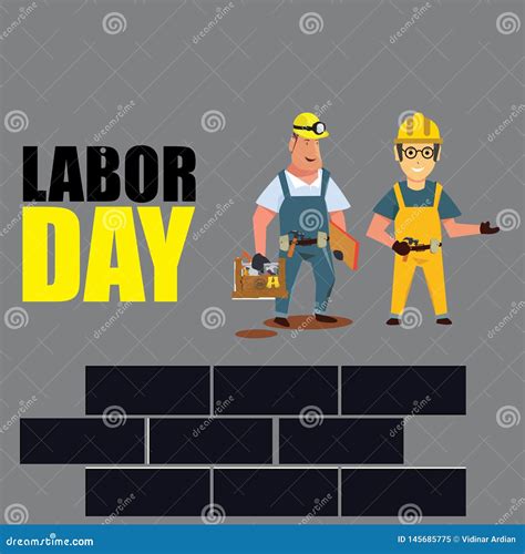 Happy Labor Day Banner. Design Template. Vector Illustration - Vector ...