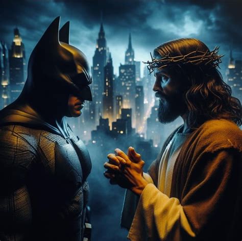 Asked Ai To Make Some Images With Batman And Jesus For Fun Even Threw