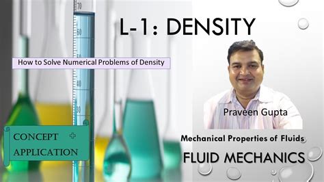 L Density Mechanical Properties Of Fluid Fluid Statics Fluid