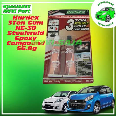 Hardex 3Ton Gum HE 30 Steelweld Epoxy Compound 56 8g Shopee Malaysia