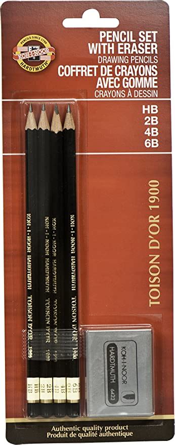 Amazon Koh I Noor Toison D Or Graphite Pencil And Kneaded Eraser