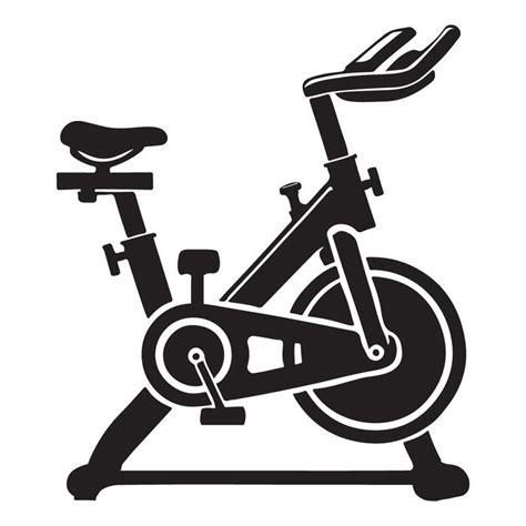 indoor cycling bike vector art icons  graphics