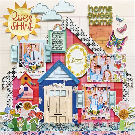 Home Sweet Home Layout By Paige Evans Project Idea Scrapbook