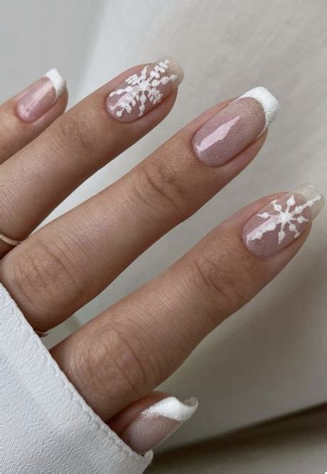 French Tips With Snowflake Pictures Photos And Images For Facebook