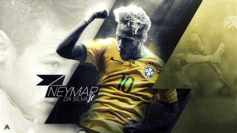 Neymar Jr. (Brazil) Wallpaper by AlbertGFX on DeviantArt