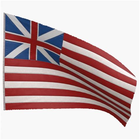 British East India Company Flag 1707-1801 3D Model $9 - .blend .dae ...