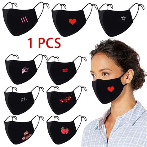 Cute Pure Cotton Mouth Mask Cartoon Printing Washable Breathable ...