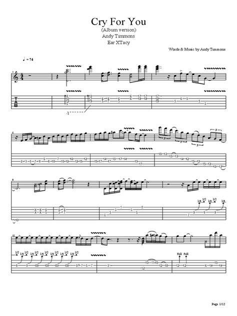 Andy Timmons - Cry For You(Guitar Tab).pdf