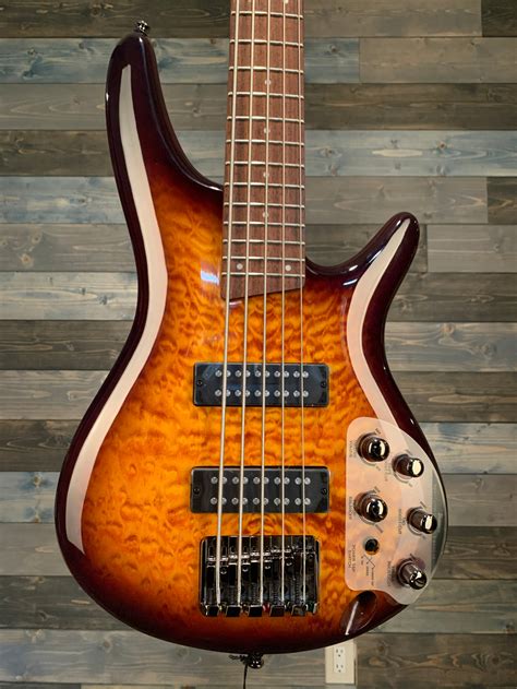 Ibanez Sr405eqm 5 String Bass Dragon Eye Burst