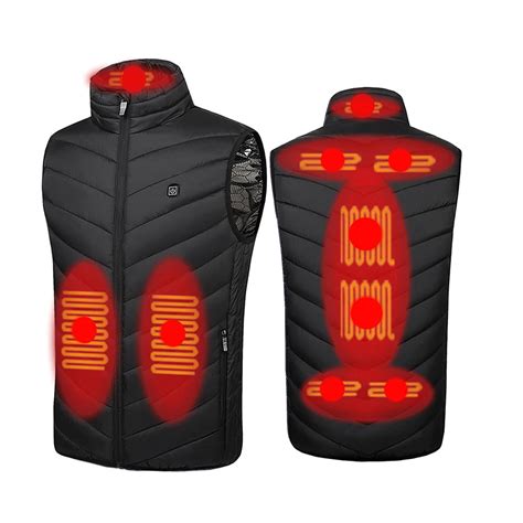 Winter Savings Clearance Suokom Heated Vest Unisex Lightweight USB