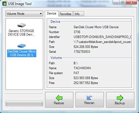 Backup And Restore Usb Flash Drives With Usb Image Tool Ghacks Tech News