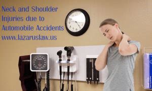 Soft Tissue Neck And Shoulder Injuries Due To Rear End Collisions