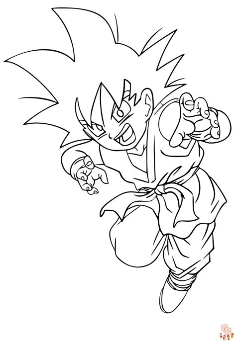 Coloriage Dragon Ball Z Personnages à Imprimer Gratuitement Gbcoloriage