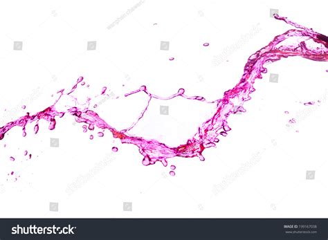 Pink Water Splash On White Background Stock Photo 199167038 | Shutterstock