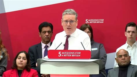 Keir Starmer Launches Labours Five National One News Page Video