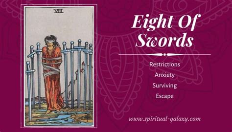 Eight Of Swords Tarot Card Meaning Upright And Reversed Spiritual