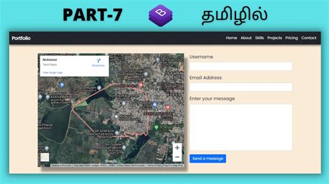 Responsive Portfolio Website Using Bootstrap In Tamil Part 7