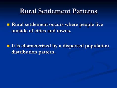 Ppt Rural Settlement Patterns Powerpoint Presentation Free Download