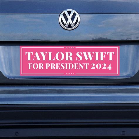 Taylor Swift for President | Funny Political Bumper Sticker ...