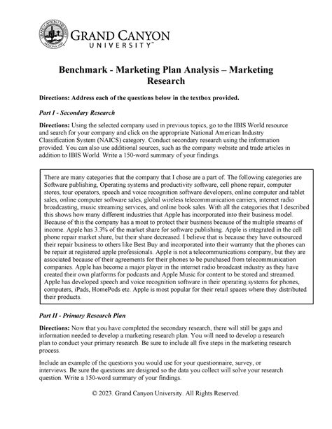 John Butler MKT 315 RS T3 Benchmark Marketing Plan Analysis Marketing