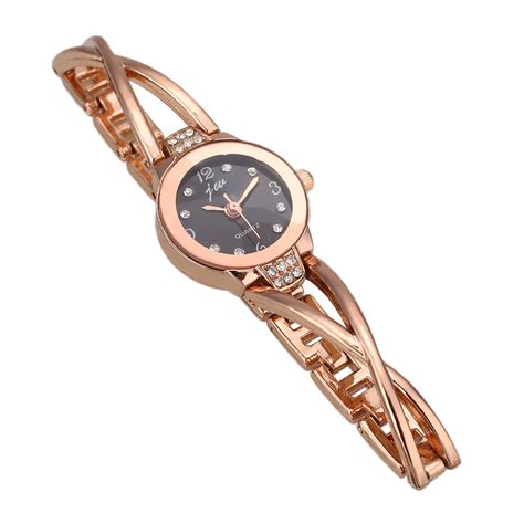 Womens Lady Fashion Bracelet Wrist Watches Luxury Rhinestone Quartz Watch