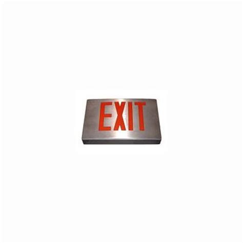 New York Approved Led Cast Aluminum Exit Sign Red Letter Black Housing